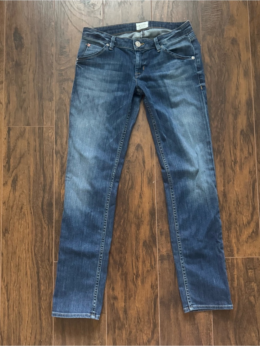 Hudson Size 24 Jax Boyfriend Skinny Low Rise Jeans